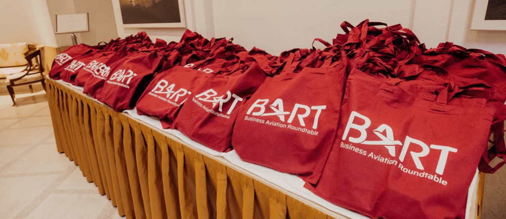 BART Business Aviation Roundtable branded bags – Vienna 2026